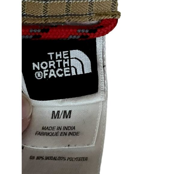 The North Face LS Hiking Shirt Tan/Blue Checked Modal Blend Men's Size M - Picture 6 of 9